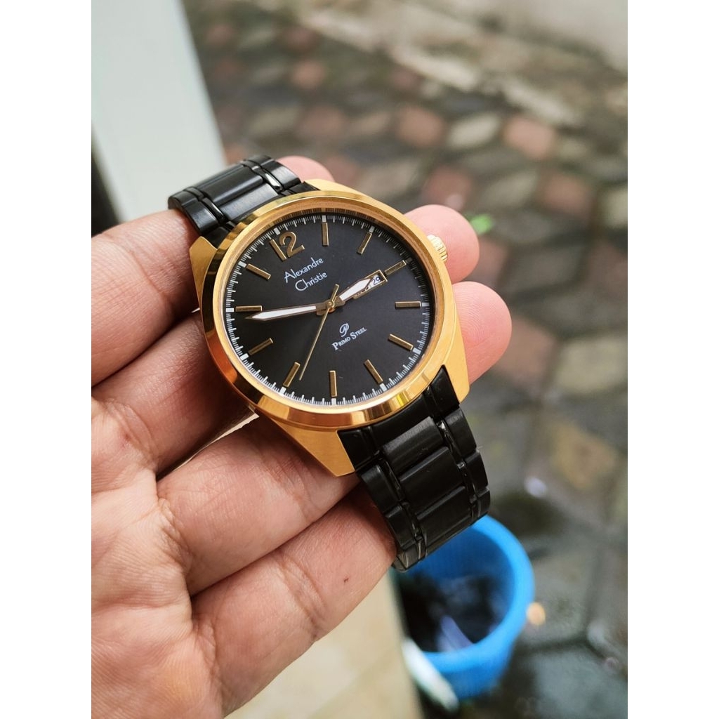 jam tangan original Alexandre Christie pria second bekas