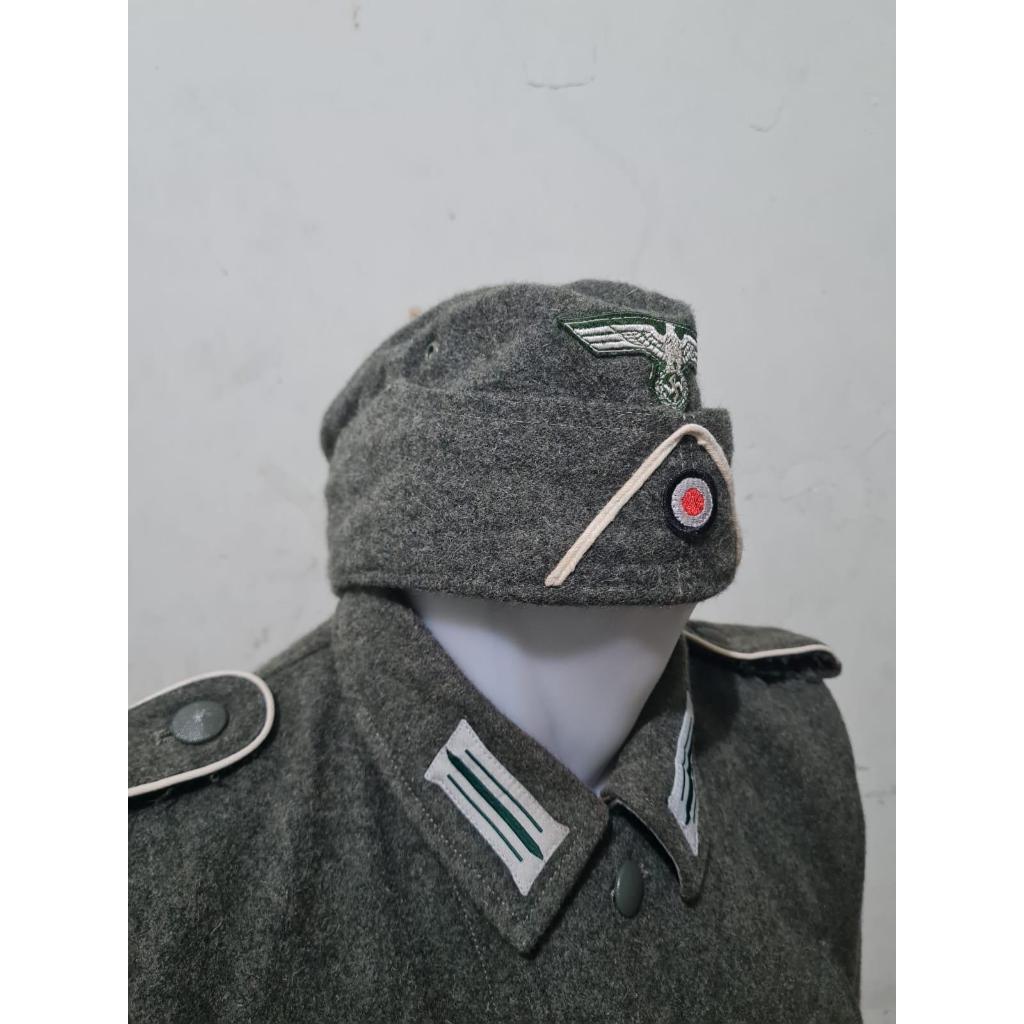 Topi M36 Side-Cap Lapangan Feldmutze Jerman German Wehrmacht