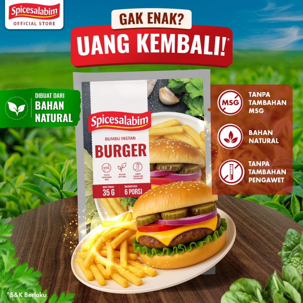 Bumbu Burger Instan - Ajaib, Masak Jadi Mudah & Enak | Spicesalabim