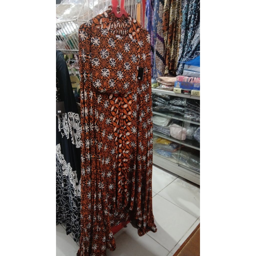 Mukena batik sogan Huza