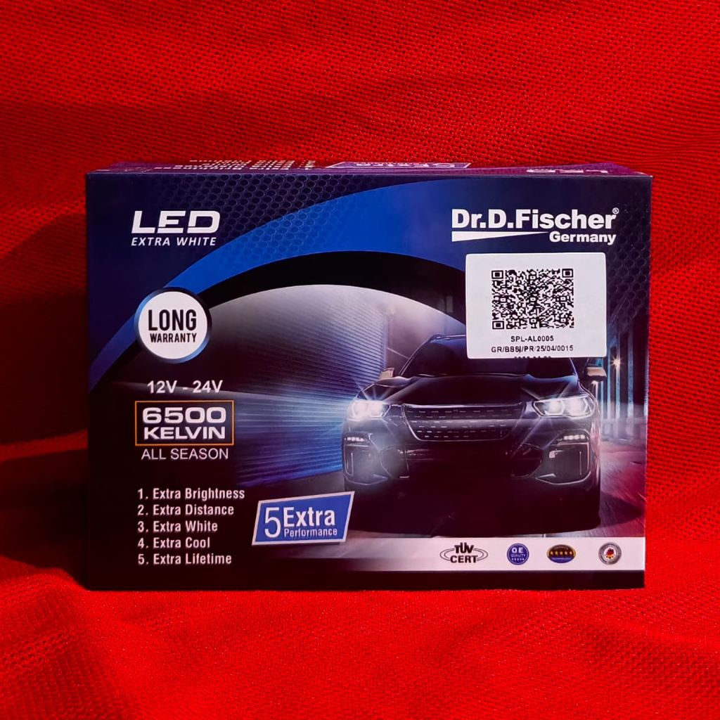 LED DR.D.FISCHER - 12V-24V 40 WATT 6500 KELVIN - WHITE H11