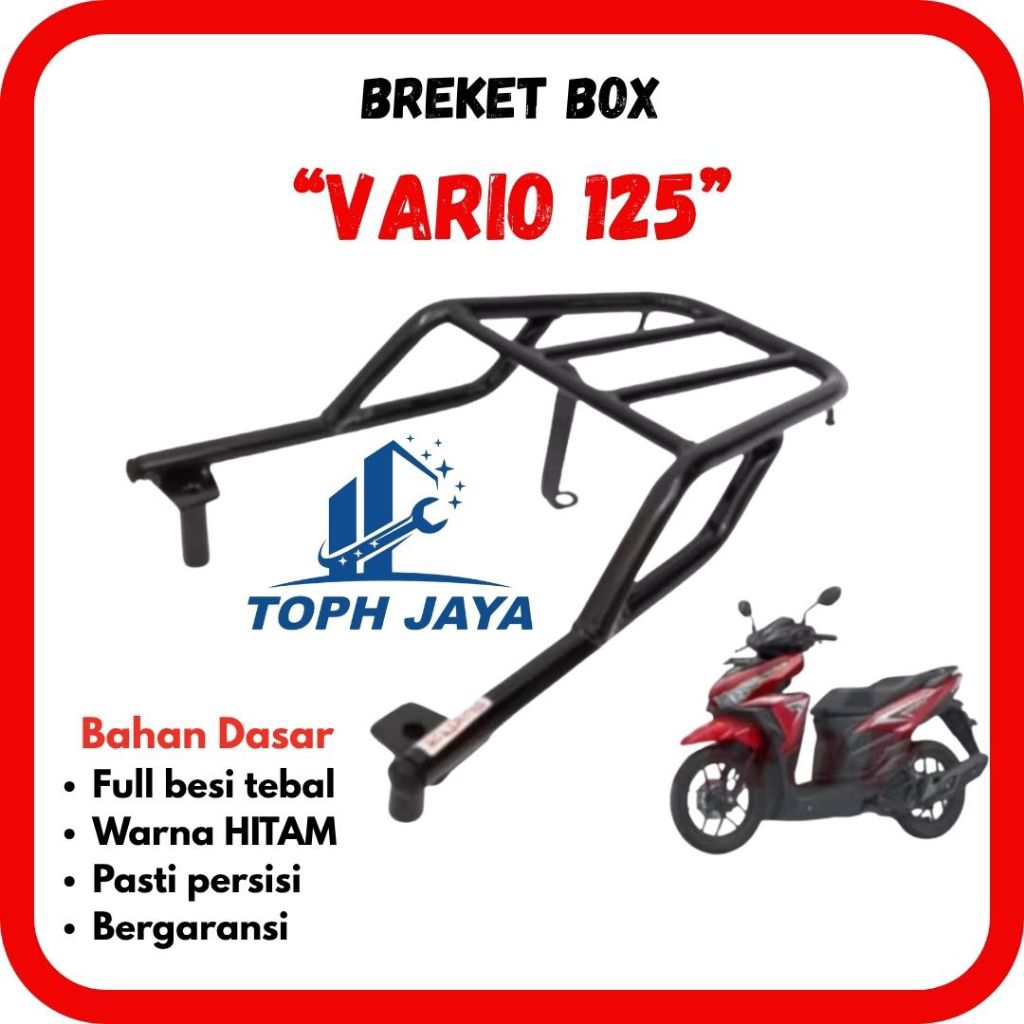 Breket, Behel, Begel Box Belakang Motor Honda Vario 125