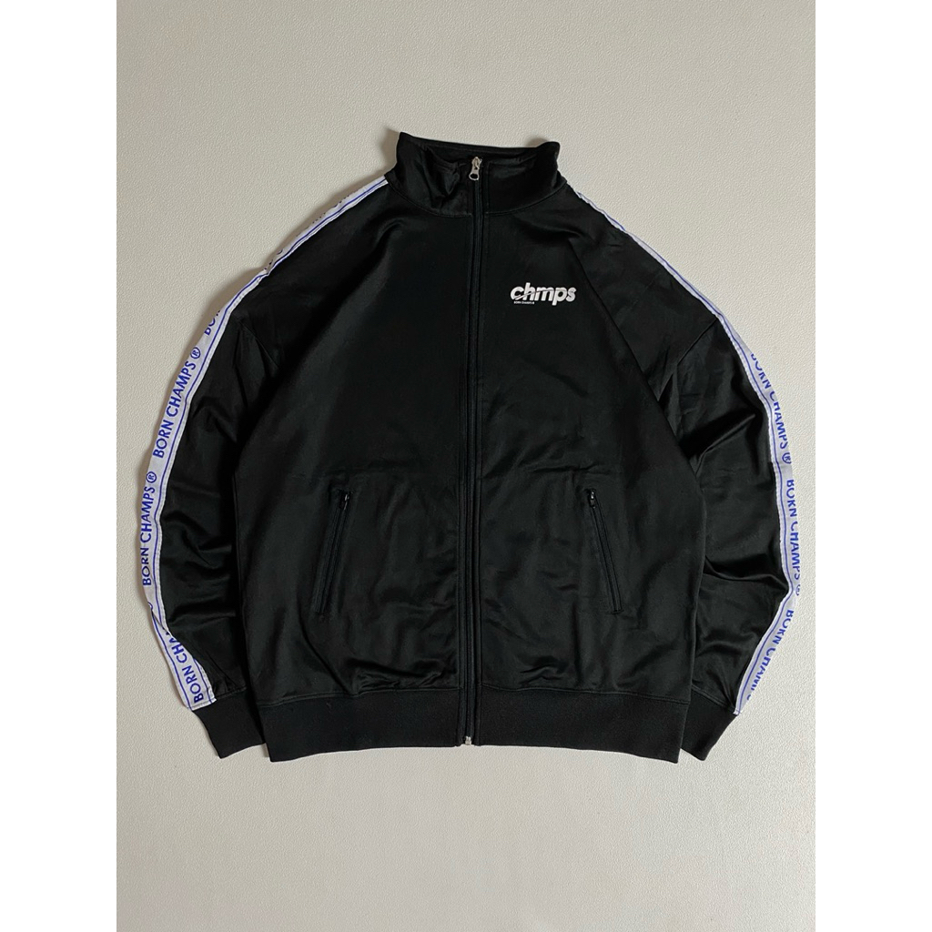 BORN CHAMPS BC LOGO TRACK TOP BLACK
