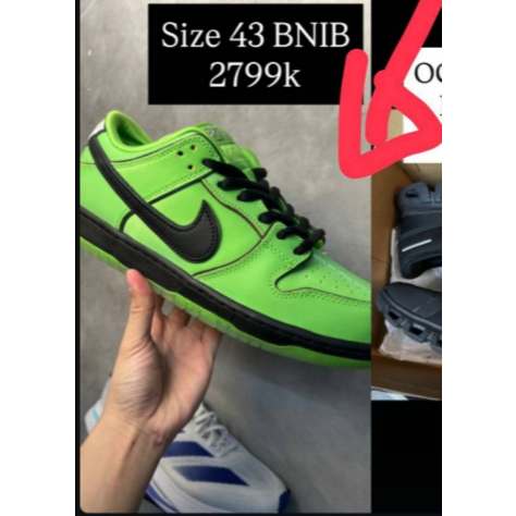 SEAPTU SB DUNK LOW PRO QS X THE POWERPUFF SIZE 43 BNIB