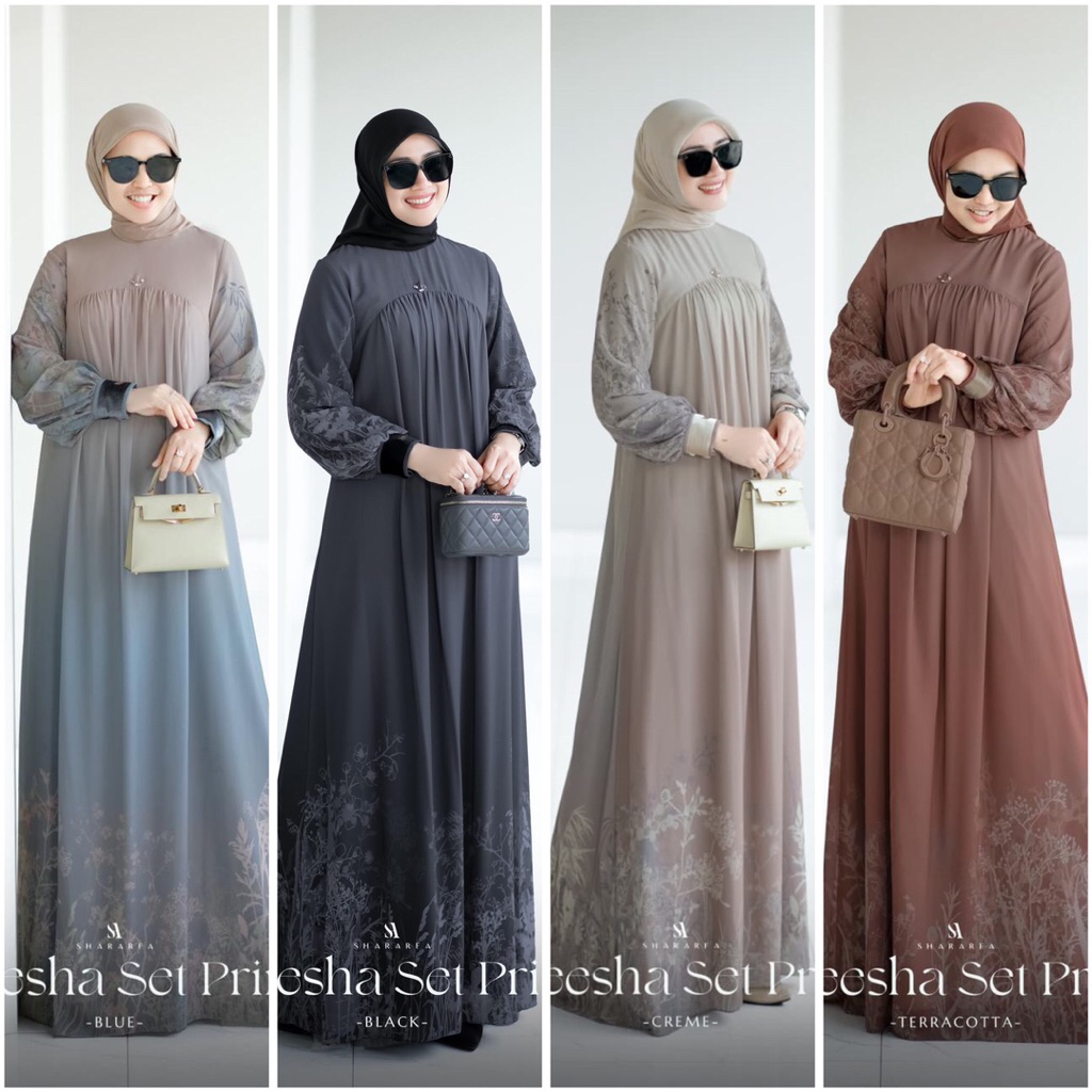Areesha set print(dress&scarf)by shArarea