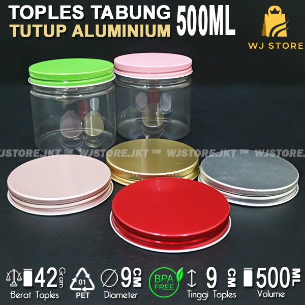 TOPLES TABUNG 500ML ALUMINIUM / TOPLES 500ML