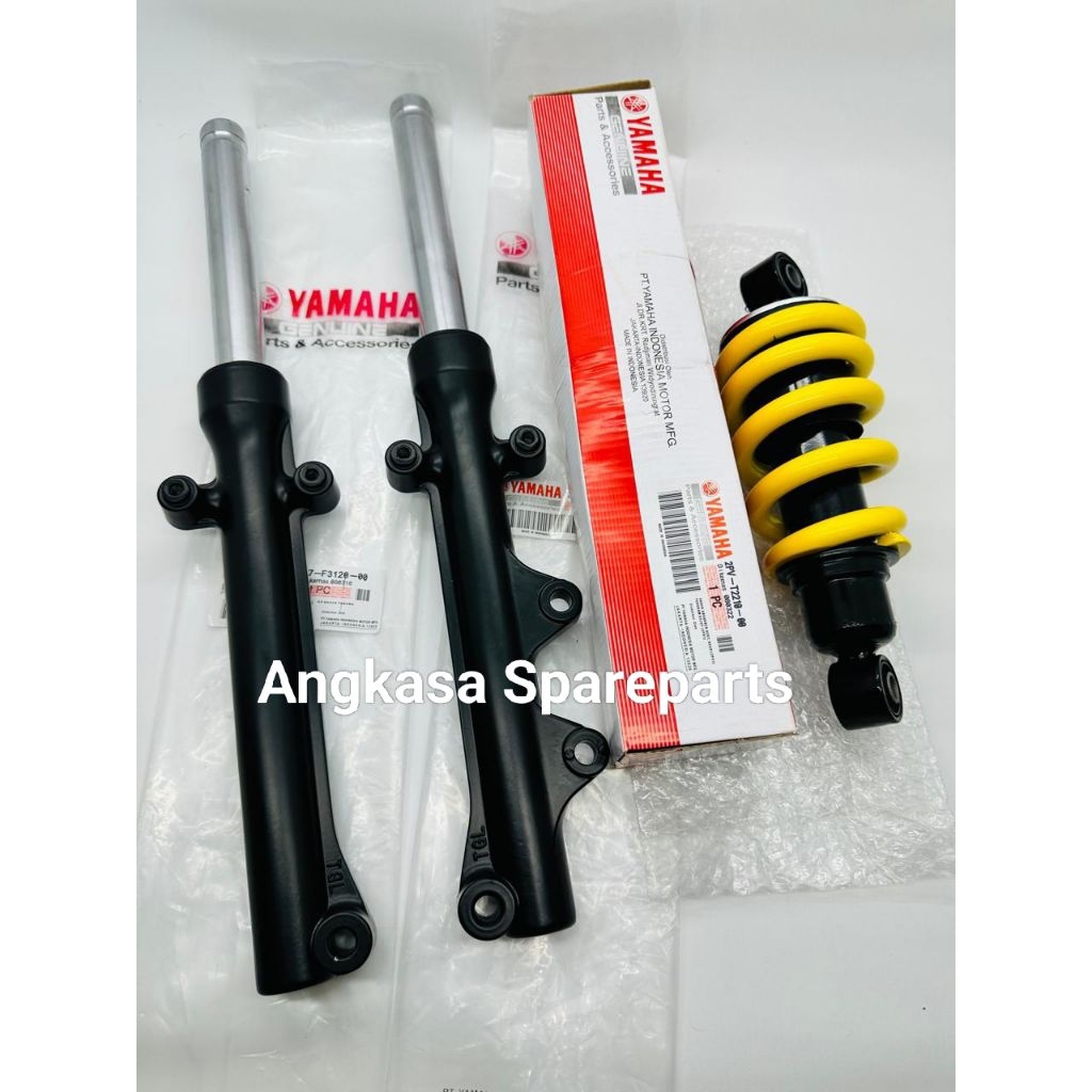 As Shock Depan Plus Tabung + Shockbreaker Belakang Jupiter MX King 150 2PV