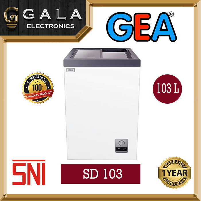Freezer Box Gea Sliding Door SD 103 (103 Liter)