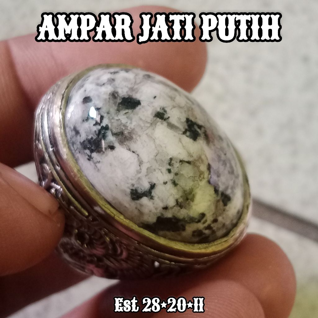 BATU AKIK AMPAR JATI PUTIH GUNUNG JATI CIREBON