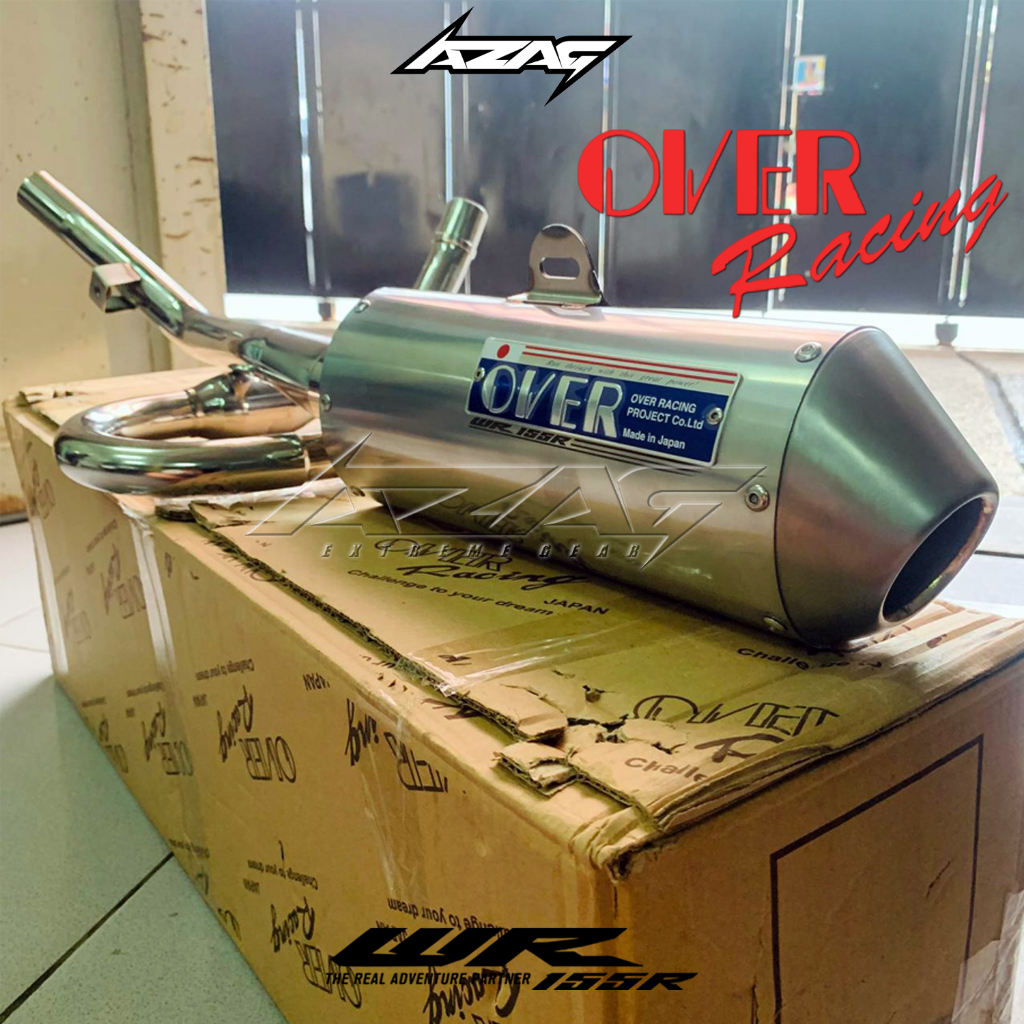KNALPOT OVER JAPAN STAINLESS UNTUK MOTOR YAMAHA WR 155R