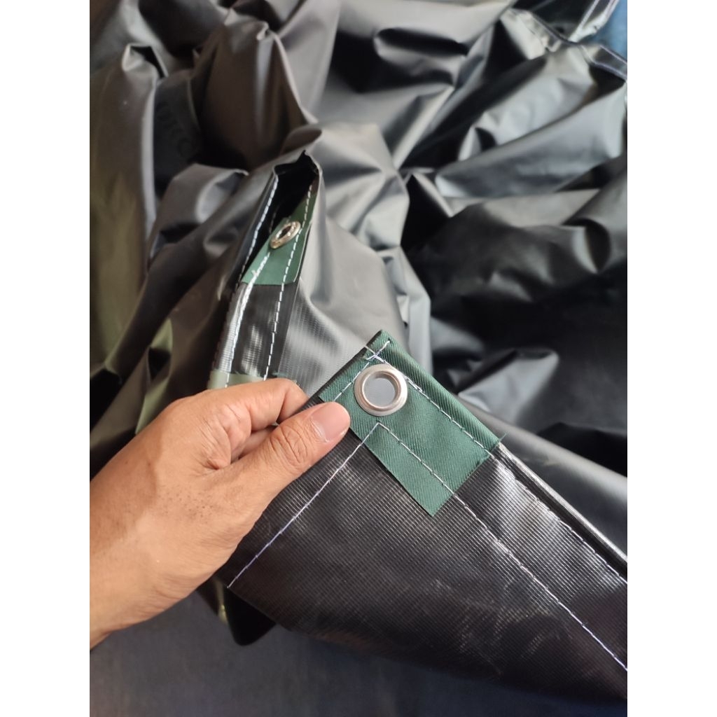 TERPAL SEMI KARET ORCHID ORIGINAL WARNA HITAM UKURAN 4X7