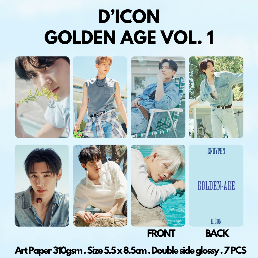 [KUKIRA] Photocard Jungwon Heeseung Jay Jake Sunghoon Sunoo Ni-ki Engene DICON Golden Age Even-More