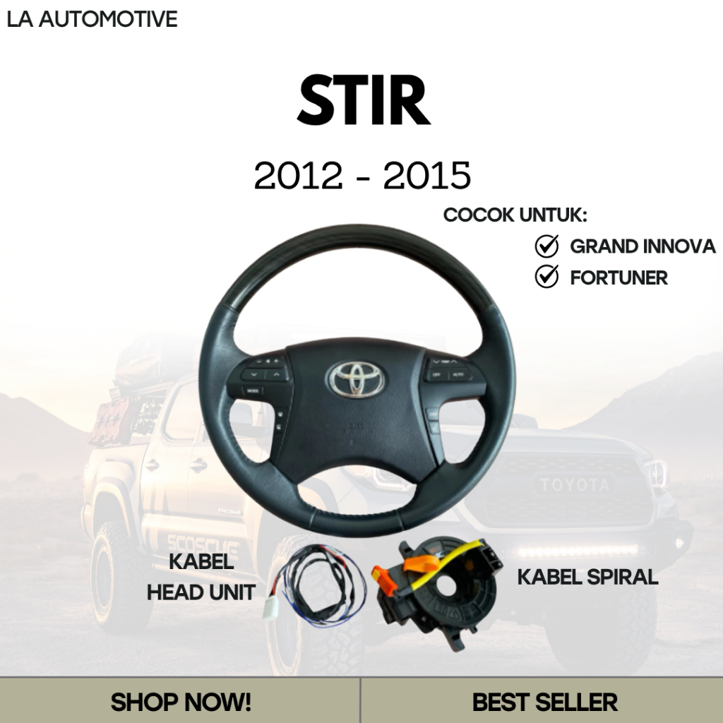 STIR GRAND INNOVA DAN FORTUNER KOMPLIT 2012 - 2015