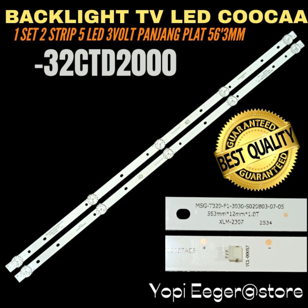 BACKLIGHT TV LED COOCAA 32 INCH 32CTD2000 BACKLIGHT TV 32 INCH