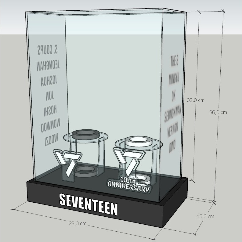 Rak Lightstick Akrilik Custom ndha_sheilagank / Rak Lightstick Akrilik Custom / Rak Lightstick