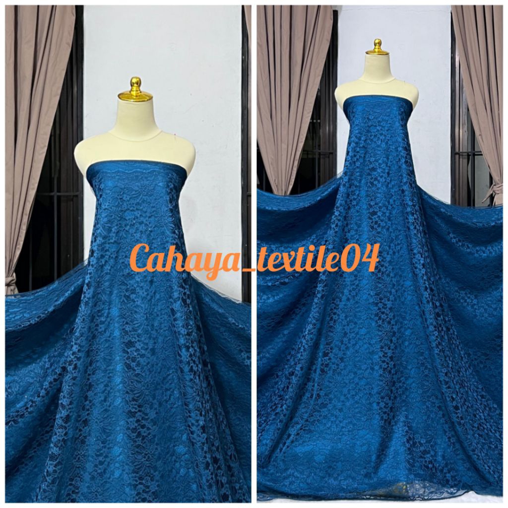 Kain Brukat Lace Cornelly Premium Gliter/ Kain Brukat meteran