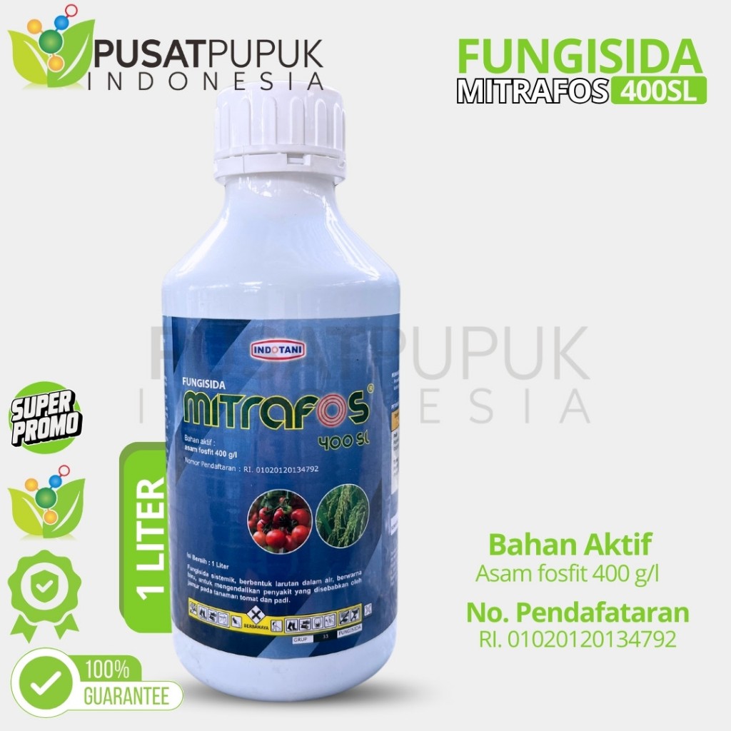 MITRAFOS 400SL Fungisida Sistemik 1Liter Atasi Penyakit Jamur Tomat Padi