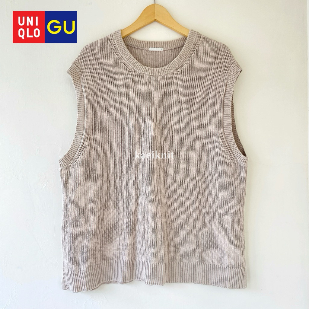 Korean Coksu Vest Knit GU Uniqlo