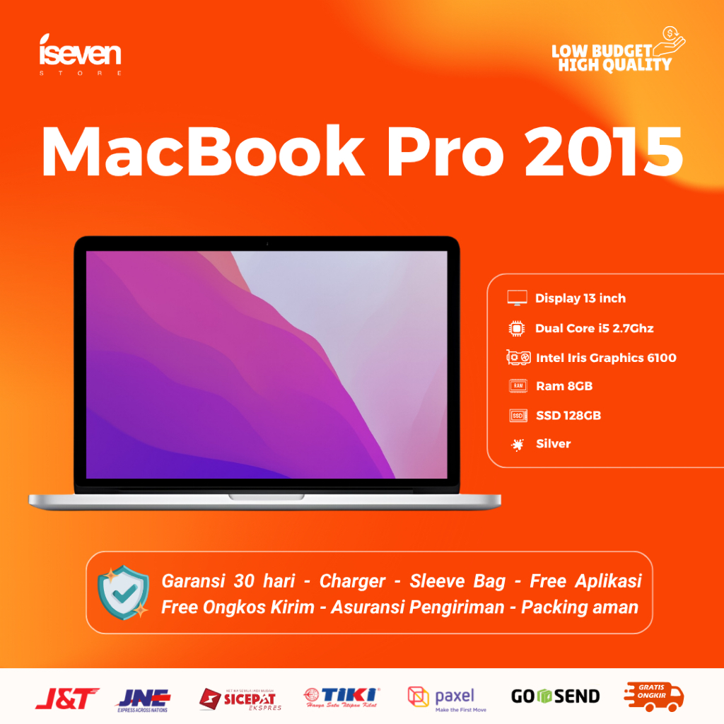 MacBook Pro Retina 2013 13 Inch Core i5 Ram 8Gb Ssd 128Gbc