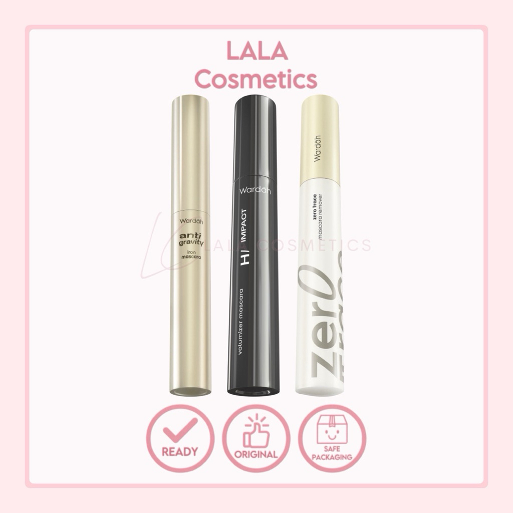 WARDAH Mascara Anti Gravity Iron | Hi Impact Volumizer | Zero Trace Mascara Remover