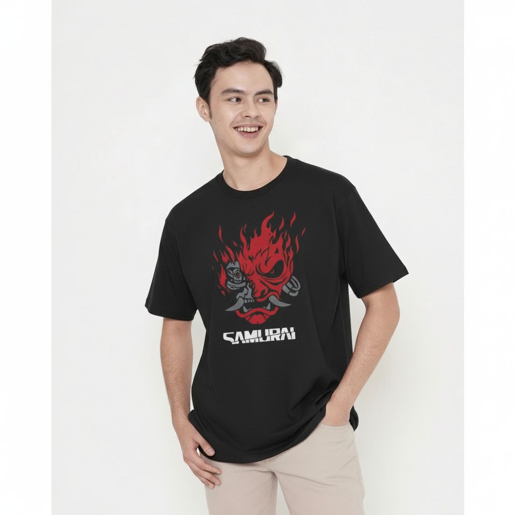 Arigo T-Shirt Cyberpunk Samurai