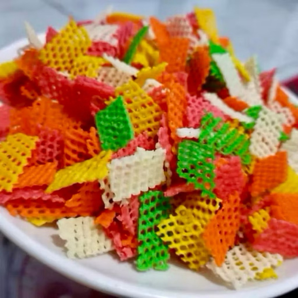 Kerupuk Taro Mentah 1 Kg. Krupuk Taro Gurih.