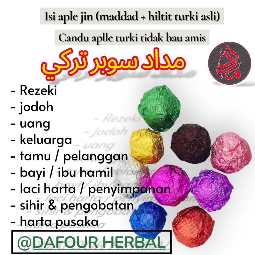 Dupa madad hiltit super turki aroma oud tidak bau apek.
