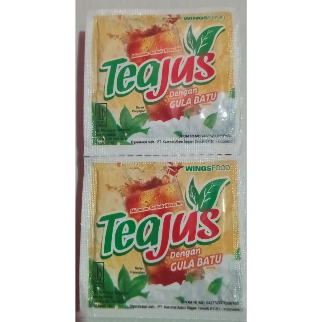Teajus 1 renceng isi 10 sachet