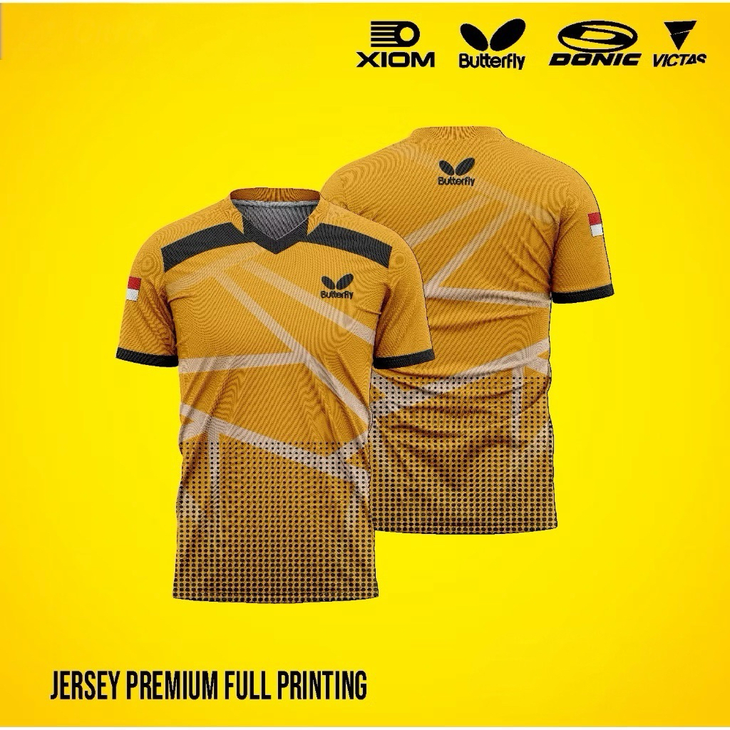 Baju Pingpong | Jersey Pingpong | Baju Tenis Meja | Jersey Tenis Meja  Printing Custom Free Name Set