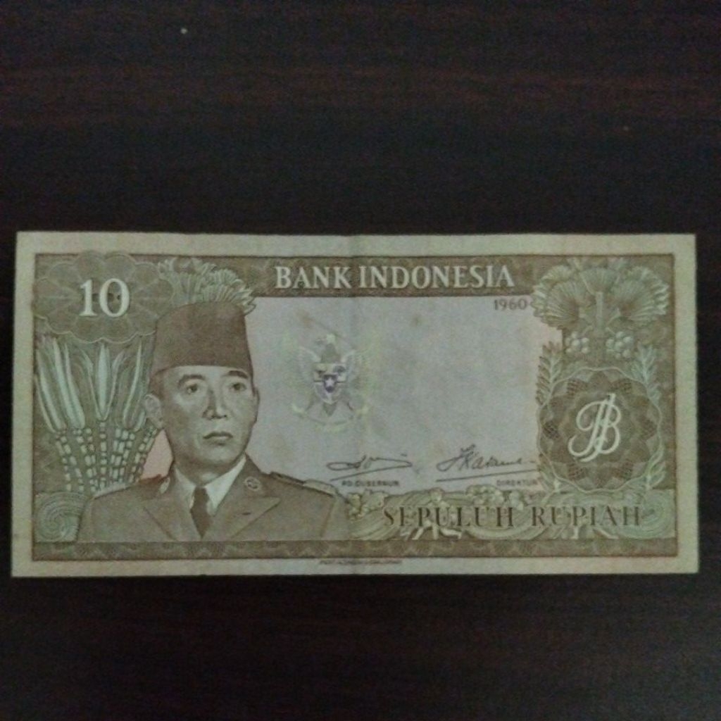 10 rupiah soekarno 1960