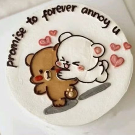 Buttercream Korean Birthday Cake/Kue Tart Murah dan Elegan/Kue Ulang Tahun Enak/Kue Ulang Tahun Cust