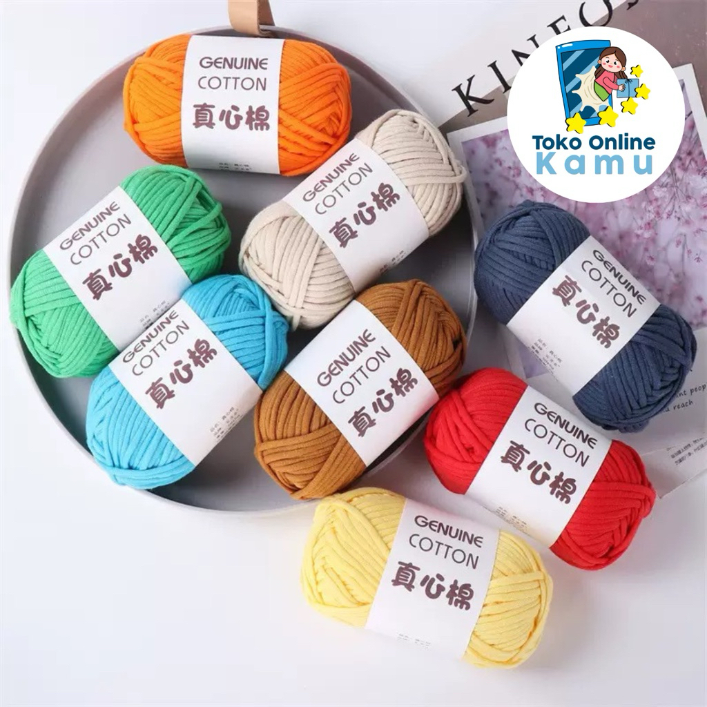 Benang Rajut T-Shirt Yarn Genuine Yarn Benang Kaos Benang Tshirt Peony -TOK