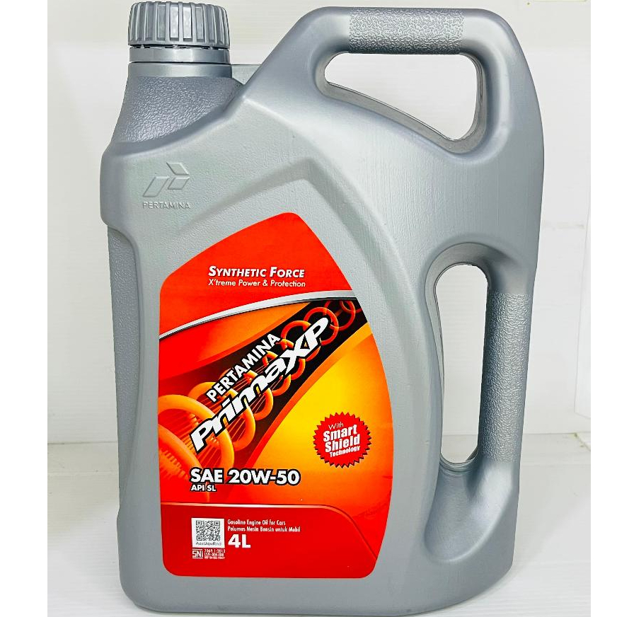 oli pertamina prima xp sae 20w-50 4Liter oli mobil primaxp pertamina 4Liter