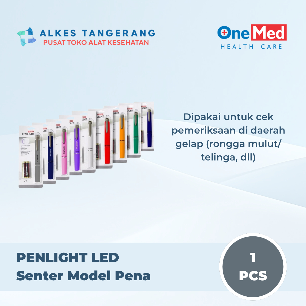 Onemed Penlight Led Pena Senter Lampu Sinar Putih