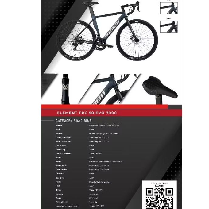 Sepeda Road Bike Balap Element FRC 50 EVO