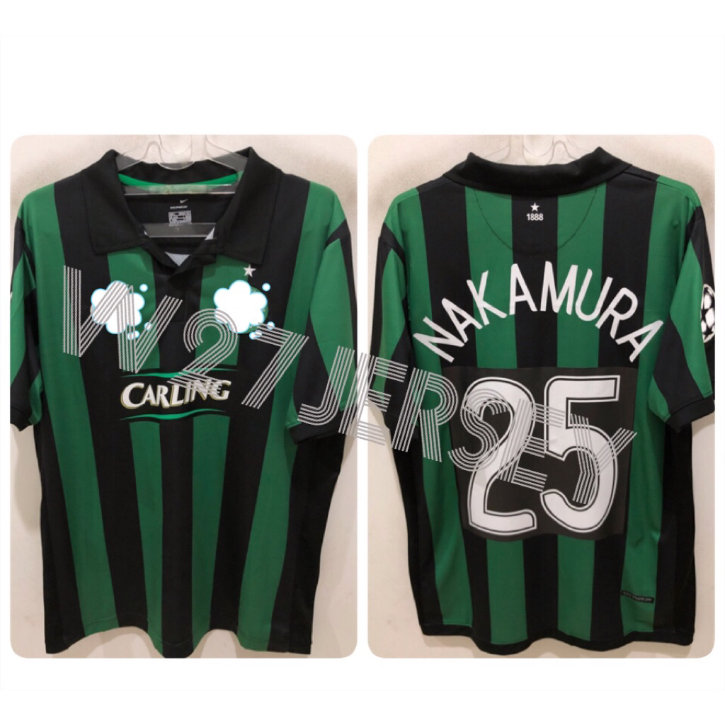JERSEY RETRO - GLASGOW CELTIC AWAY 2006-2007 name player Nakamura + Patch