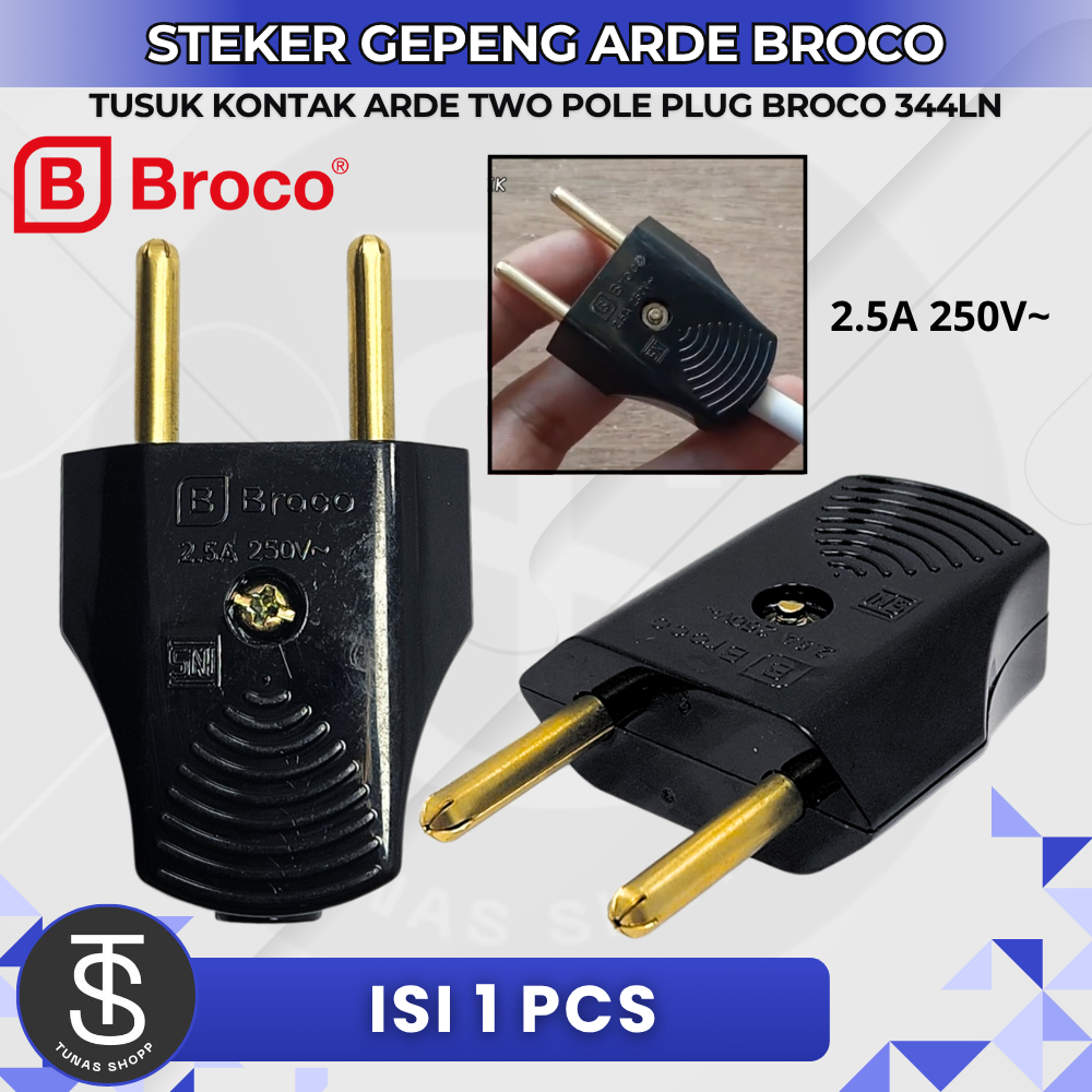 STEKER GEPENG ARDE BROCO 344LN / STEKER GEPENG ARDE BROCO 344LN / Steker Broco 344LN Arde / Steker G
