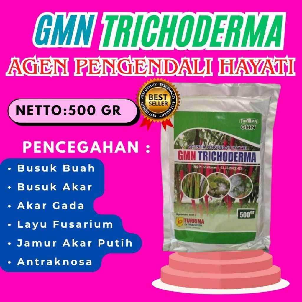 TERLARIS  Trichoderma Sp, Trichoderma Sebagai Biofertilizer, Trichoderma Serbuk Isi 500gram