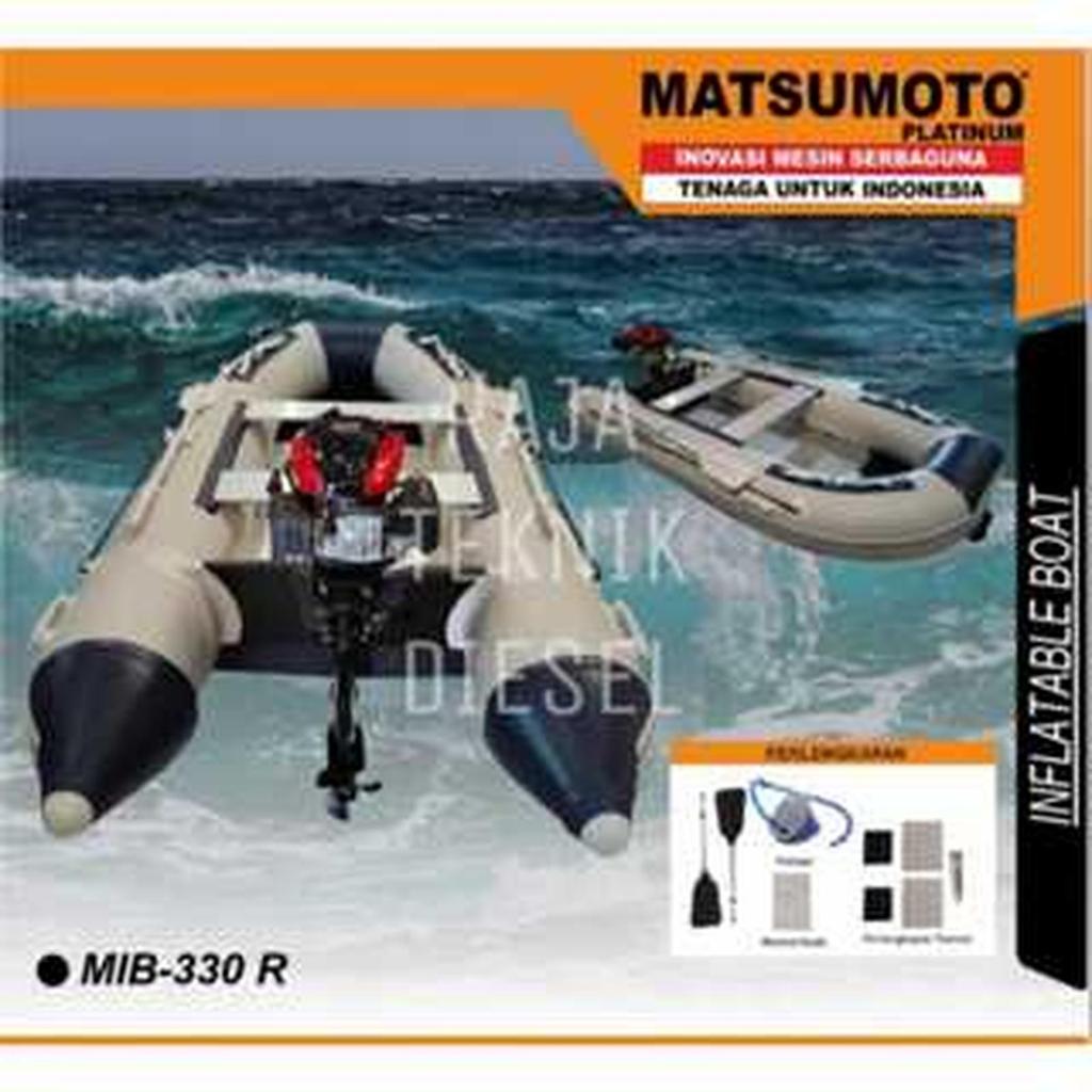 PERAHU KARET MANCING / INFLATABLE BOAT 6 ORANG / RUBBER BOAT MATSUMOTO MIB-330 R