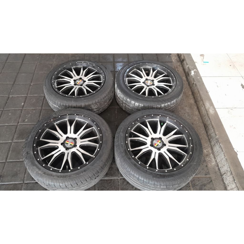 Velg dan ban bekas mobil racing hsr suba ring 20 lebar 9 baut 5x114.3