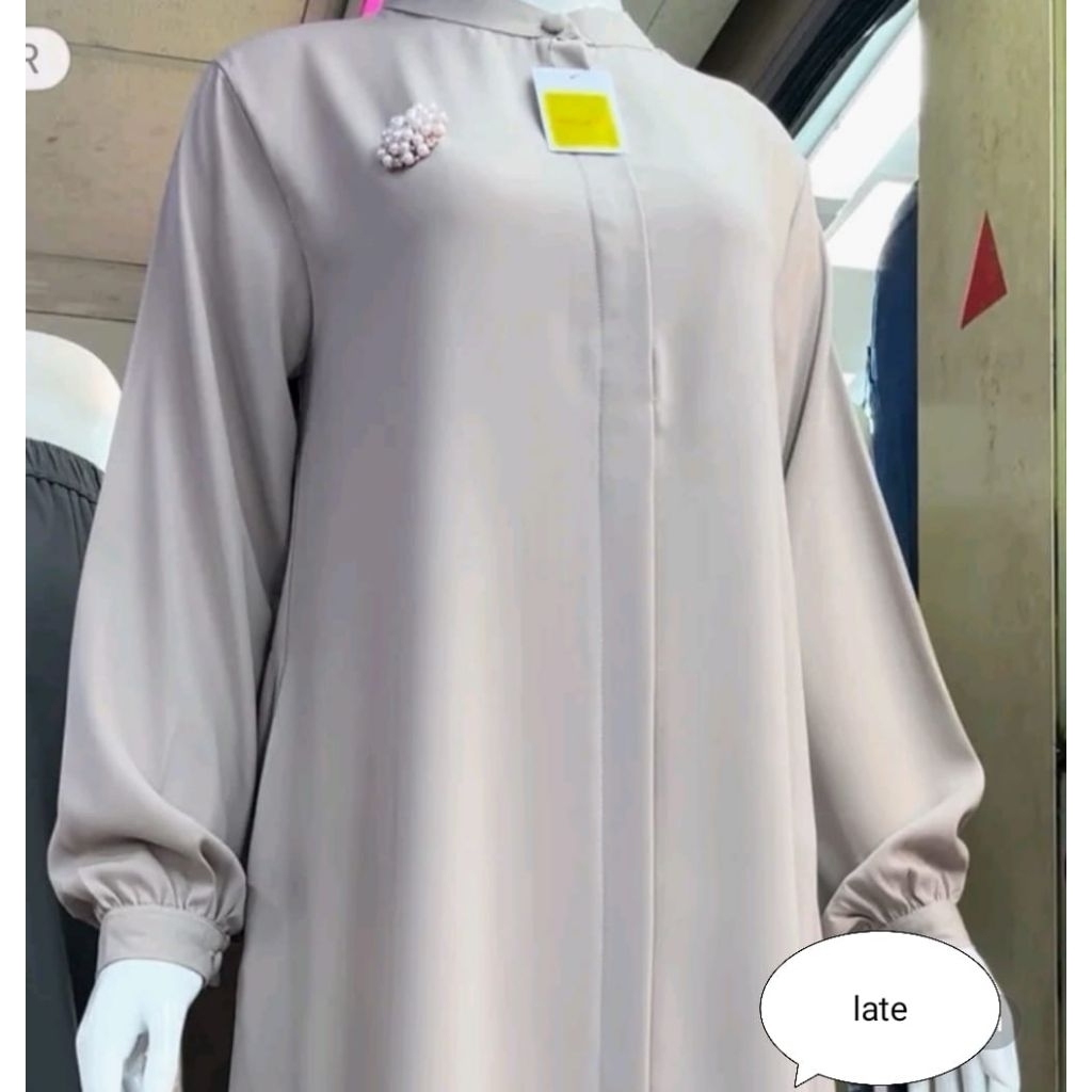 016. GAMIS ABAYA POLOS TANPA PAYET | PITOPANG MODE