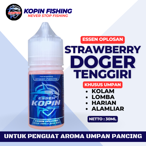ESSEN KOPIN - Essen Oplosan STRAWBERRY DOGER TENGGIRI Untuk Umpan Mancing Harian 15ml/30ml