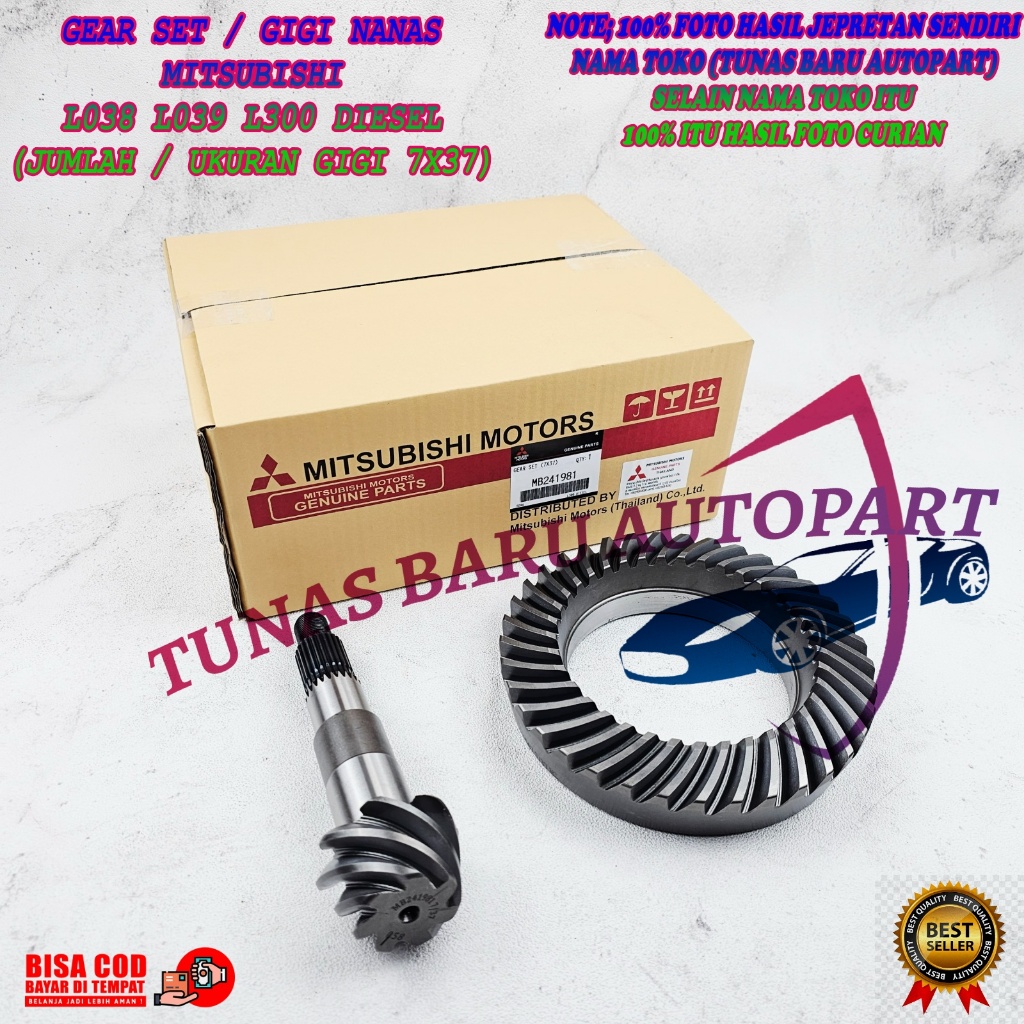 GIGI GARDAN GIGI NANAS MITSUBISHI L300 DIESEL L039 7X37 PART MOBIL