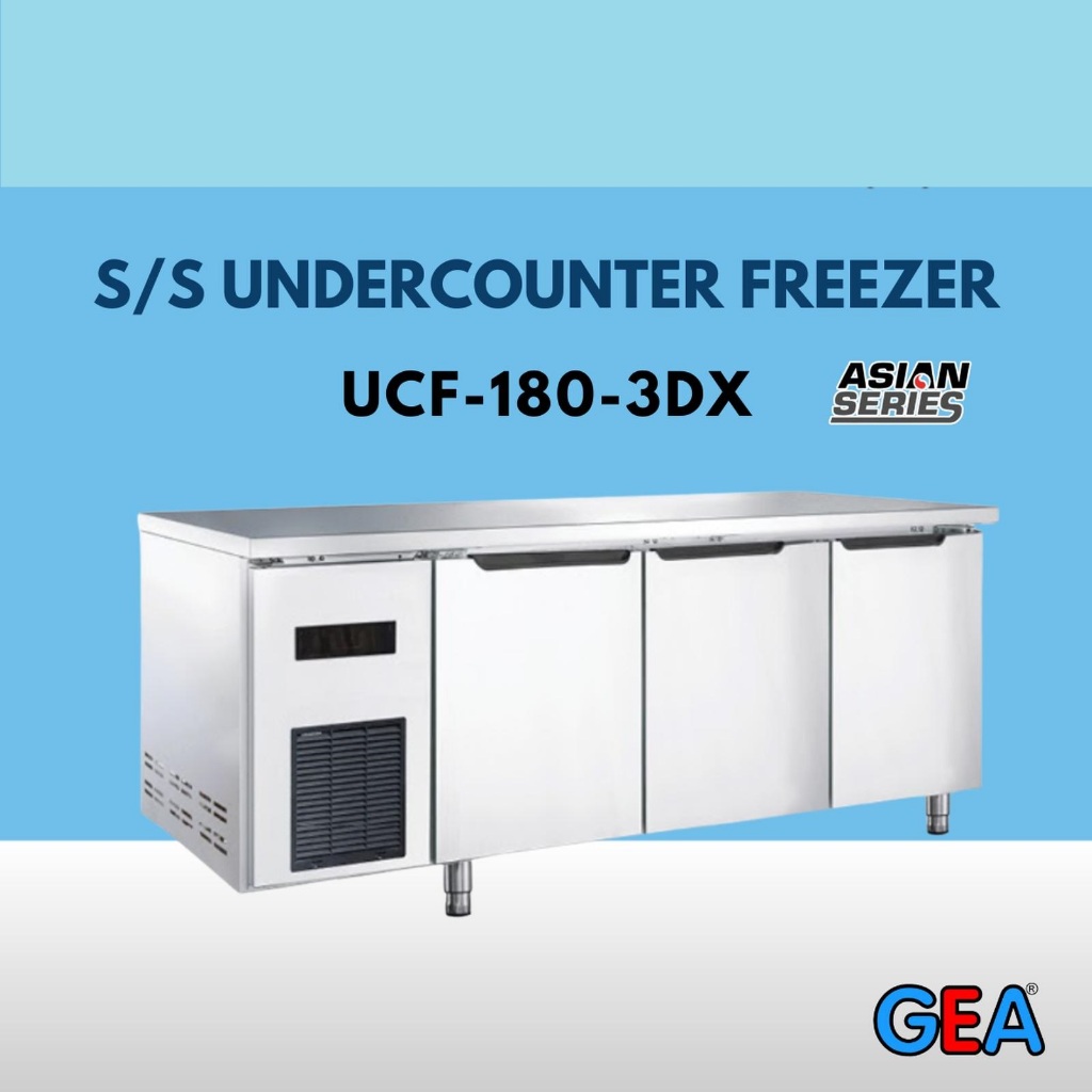 GEA UCC-200-4DX S/S Undercounter Chiller 3 DOOR UCC-200-4DX / UCC 200 4DX / UCC2004DX