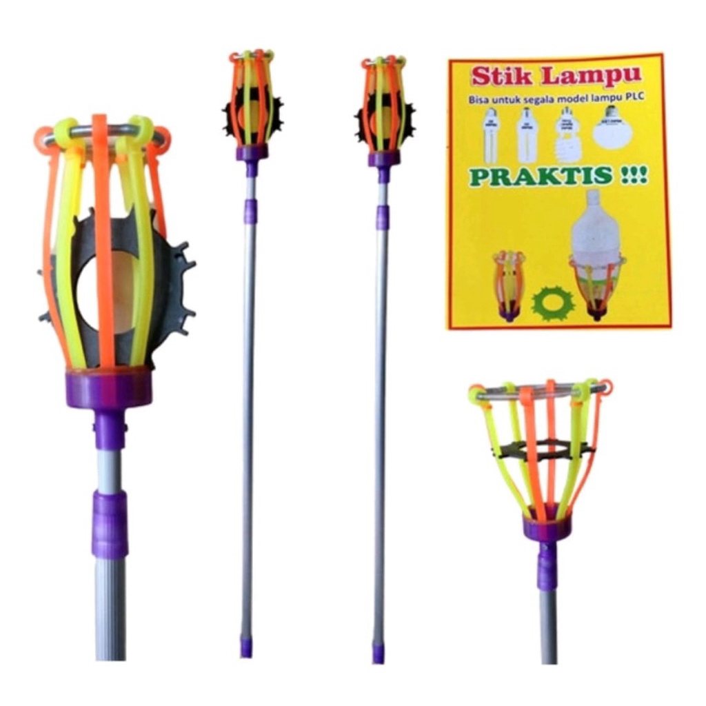 Tongkat Stik Lampu | Alat Pengganti Lampu Tinggi Maks. 2 Meter