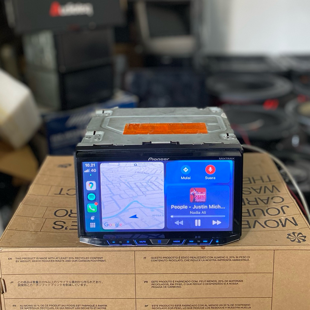 Head unit double din pioneer 7 inch AVH-X8650BT Apple carplay