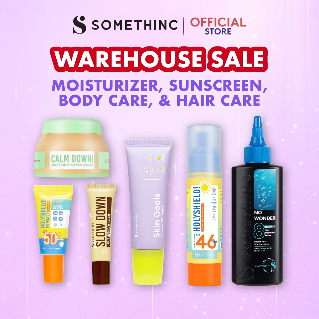 [WAREHOUSE SALE] SOMETHINC Best Selling Skincare - Moisturizer, Sunscreen, Body Care, Hair Care