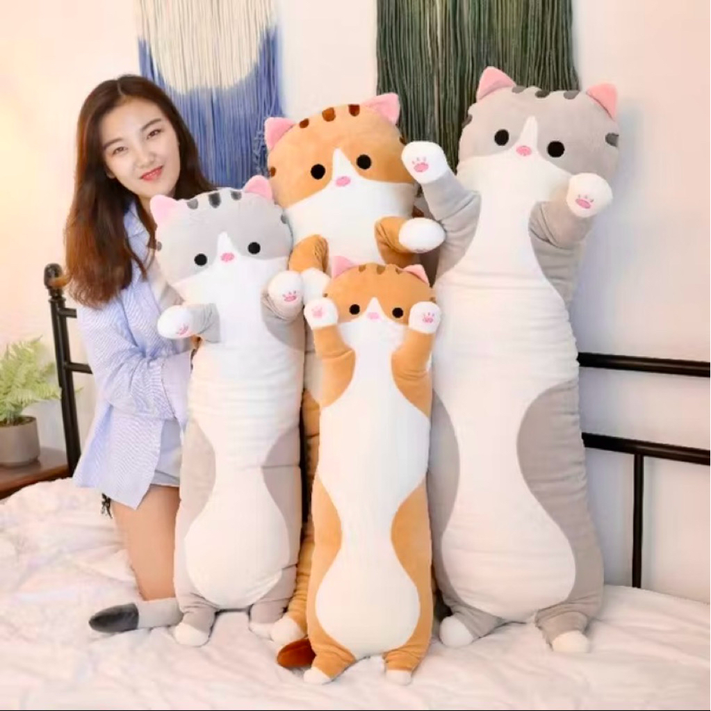 Boneka guling kucing berdiri , guling kucing