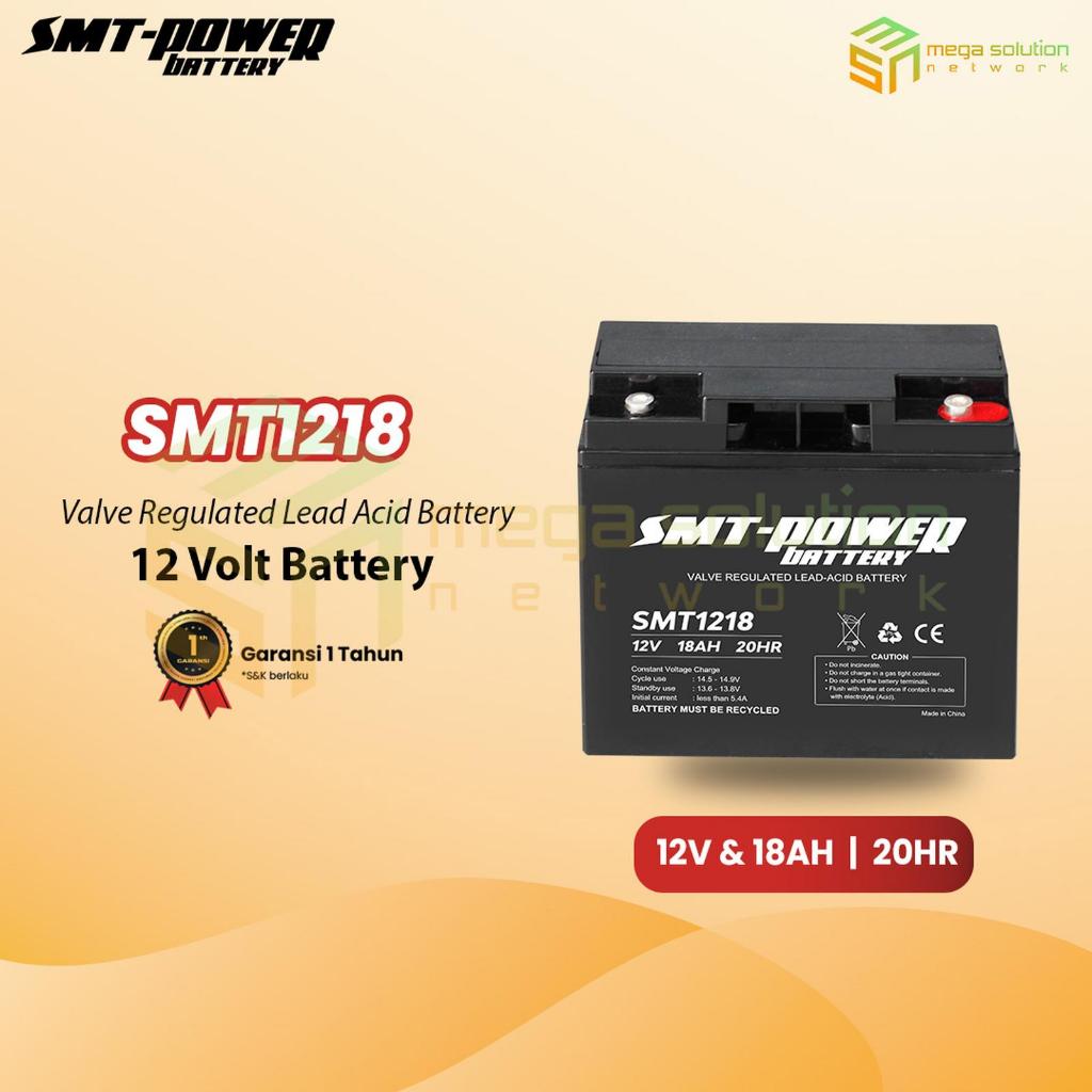 BATTERY KERING UPS SMT POWER 12V 18AH 20HR-AKI KERING VRLA SMT1218