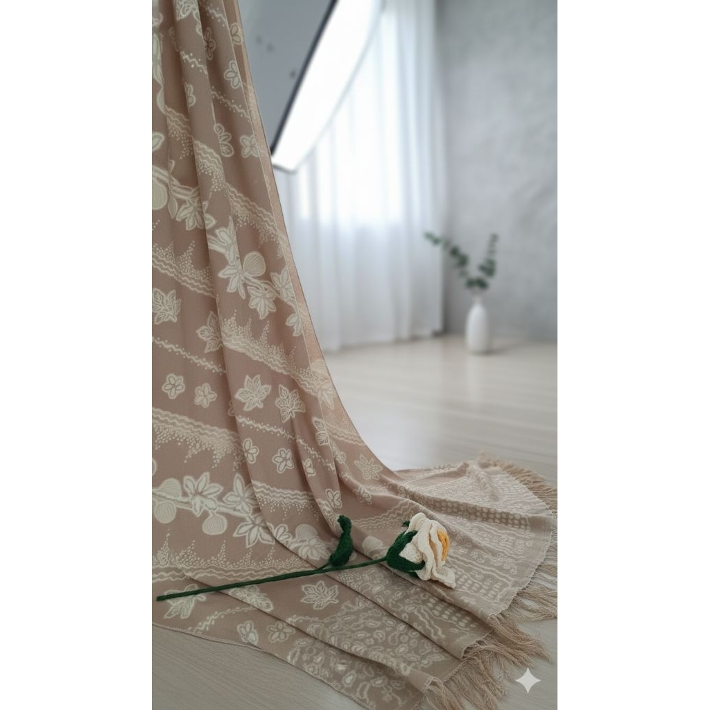 Scarf Batik Tulis Motif Buah Tin